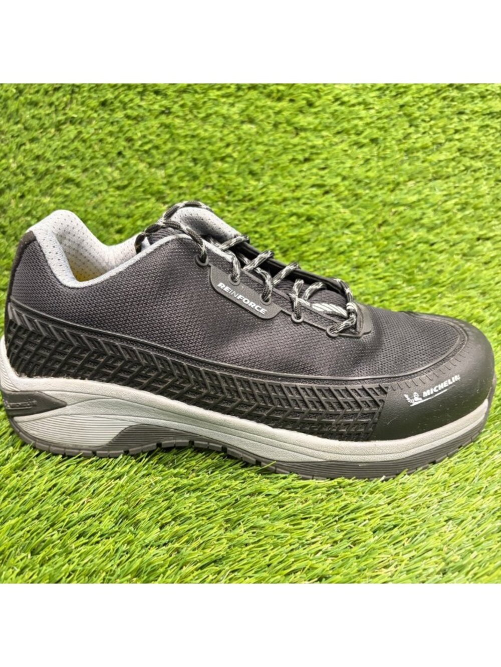 Michelin Latitude Tour Mens Size 8.5E Black Gray Alloy Toe Safety Work Shoes